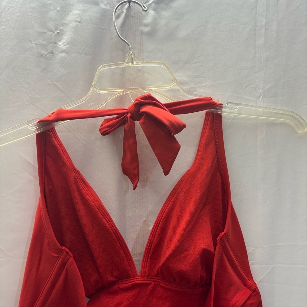 Shade & Shore Vibrant Red Swimwear - Picture 4 of 9